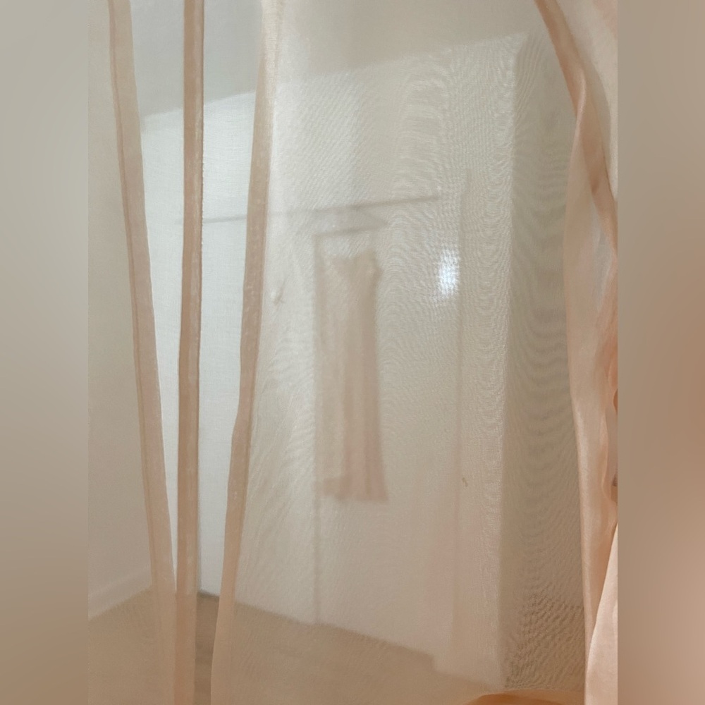 Kamperett Meiere Midi Silk Organza Dress Blush S - Picture 11 of 12